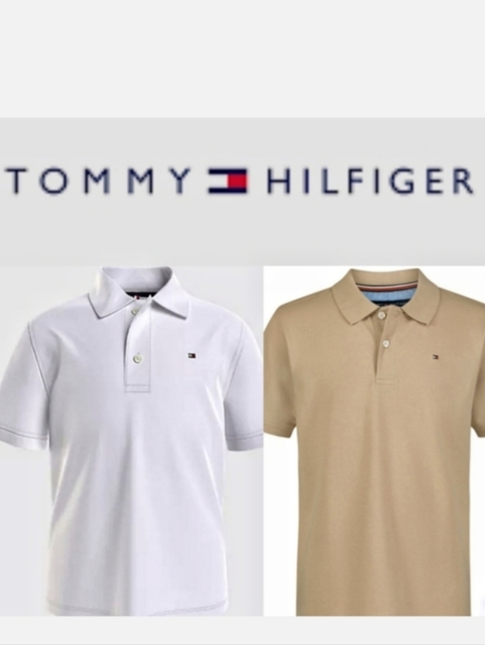 2 TOMMY HILFIGER Boys Polo Tshirts